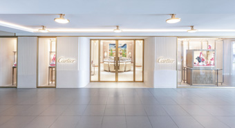 Gandelman four boutiques: Bulgari, Cartier, David Yurman and Rolex