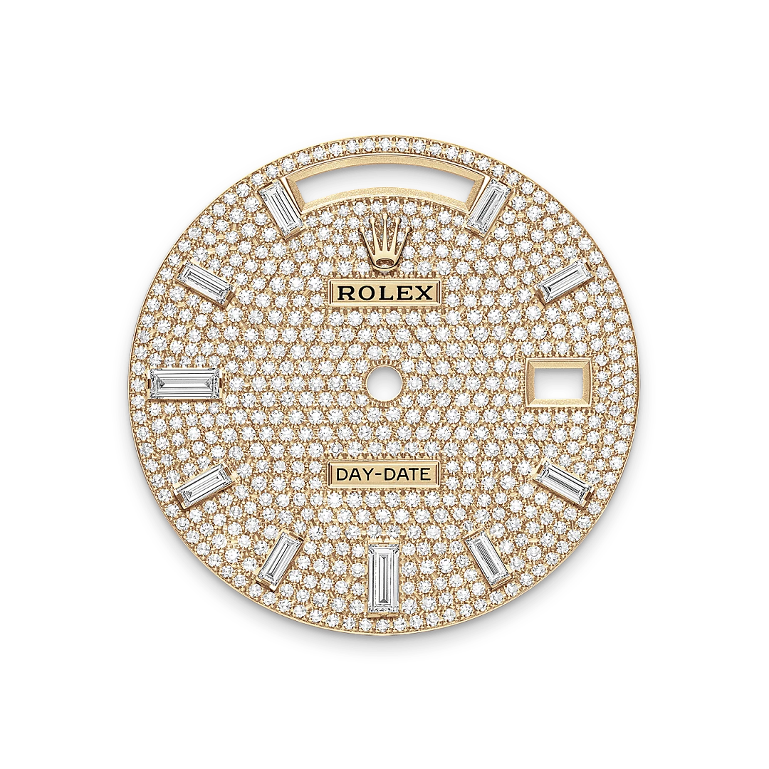 Rolex Day-Date in gold and diamonds, m228398tbr-0036 - Gandelman