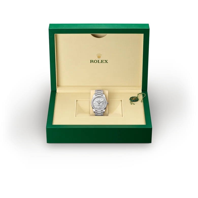 Rolex Day-Date in gold and diamonds, m228349rbr-0040 - Gandelman