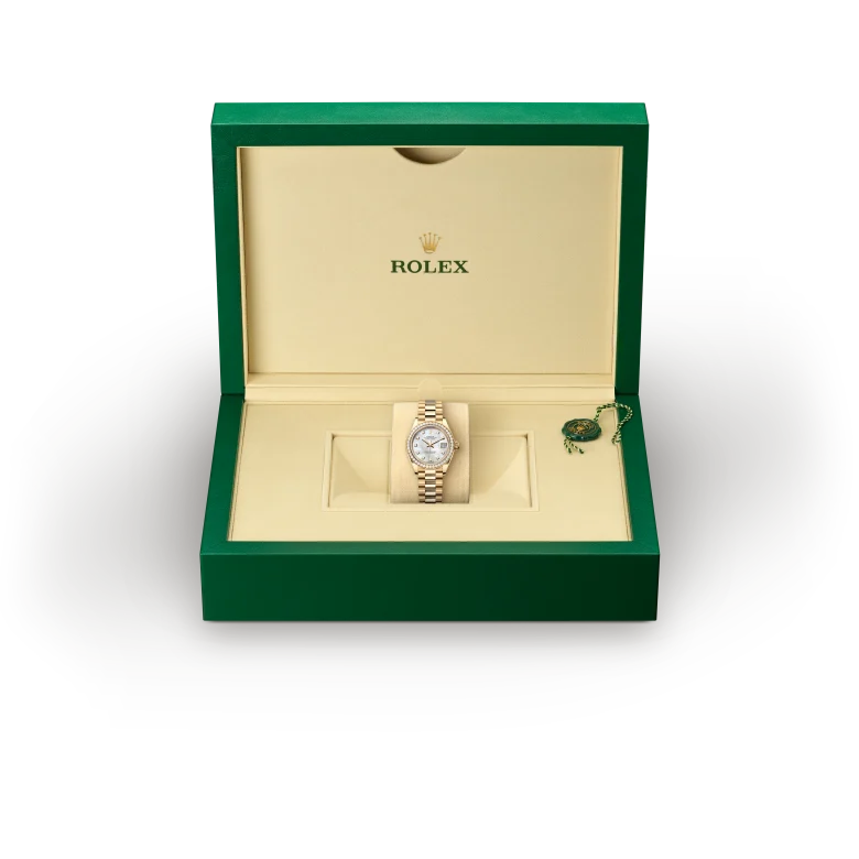Rolex Lady-Datejust in gold and diamonds, m279138rbr-0015 - Gandelman